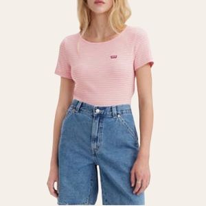 Levi’s Honey Tee in Pink Quartz Stripe 💕